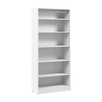Système de garde-robe et pièce-penderie modulaire Florence de Bestar de 35 po avec tablettes - blanc