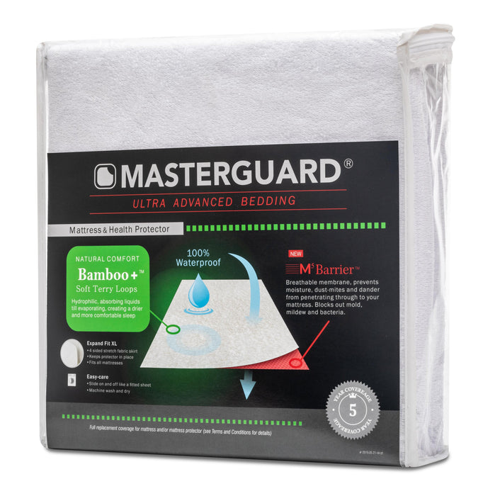 Protège-matelas BambooMC de MasterguardMD pour lit simple très long