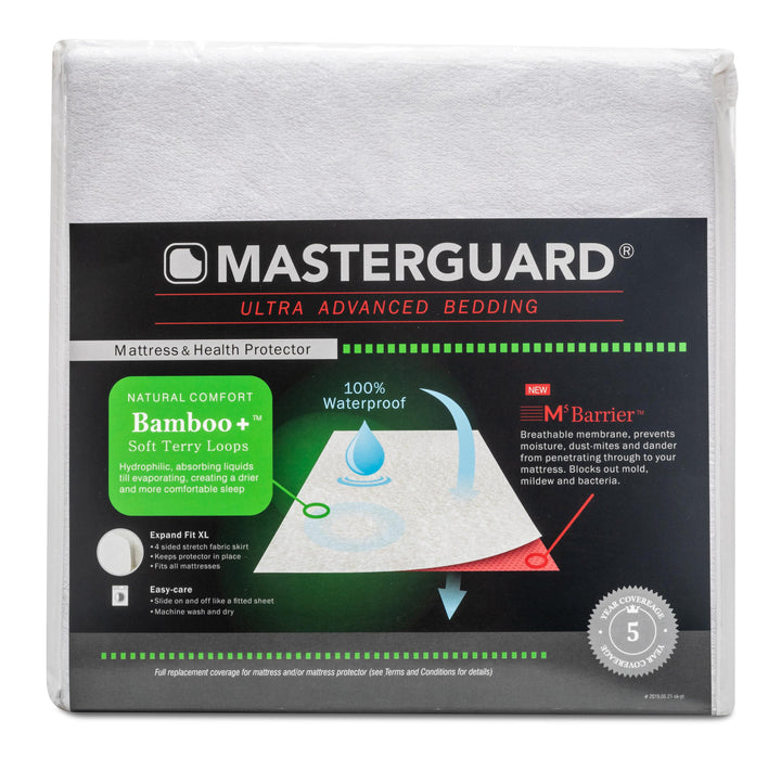 Protège-matelas BambooMC de MasterguardMD pour lit simple très long