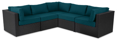 Barbados 5-Piece Patio Set – Blue  | Ensemble Barbados 5 pièces pour la terrasse - bleu
