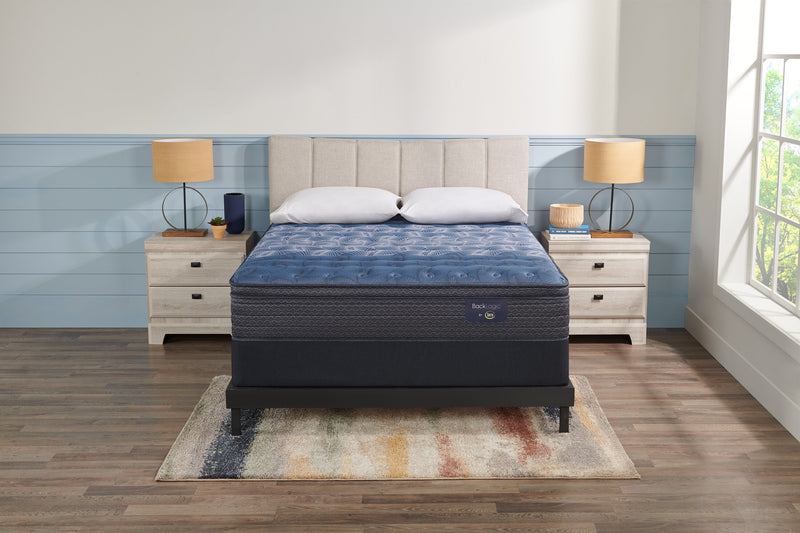 Ensemble matelas semi-ferme à Euro-plateau Back Logic 1.1 de Serta pour lit simple