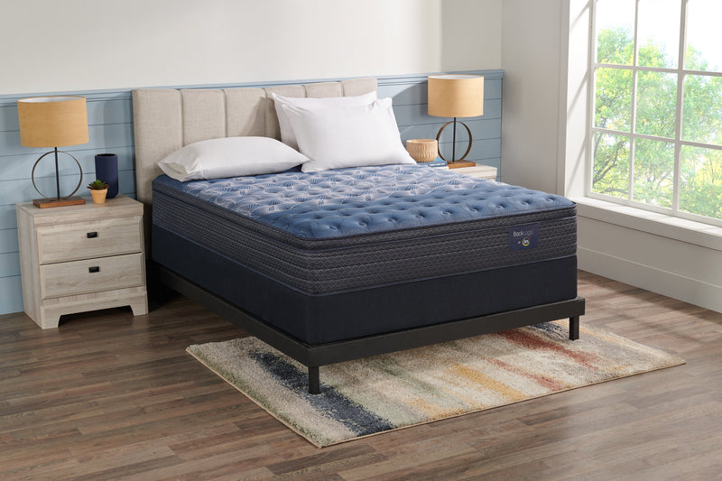 Ensemble matelas semi-ferme à Euro-plateau Back Logic 1.1 de Serta pour lit simple