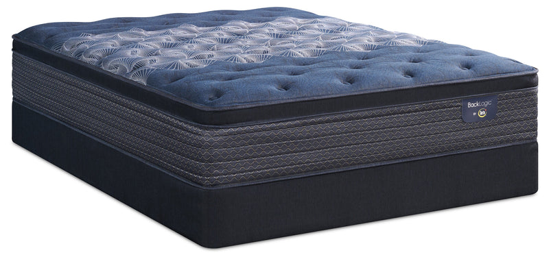 Ensemble matelas moelleux à Euro-plateau Back Logic 3.0 de Serta pour lit simple