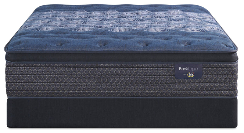 Ensemble matelas moelleux à Euro-plateau Back Logic 3.0 de Serta pour grand lit