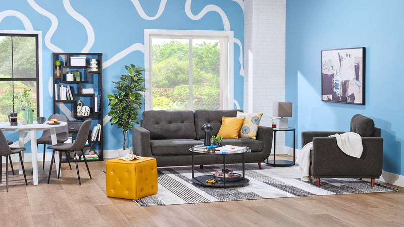 Lampe de table pour l’intérieur et pour l’extérieur moderne portable Beech de 11 po en acrylique avec port USB - noire