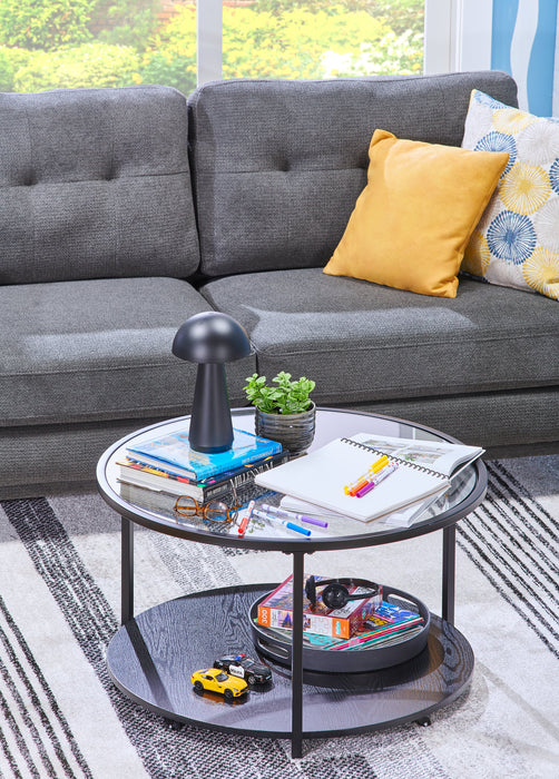 Lampe de table pour l’intérieur et pour l’extérieur moderne portable Beech de 11 po en acrylique avec port USB - noire