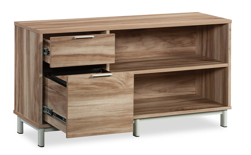 Bahut Bergen Circle de 45,04 po de qualité commerciale - bois naturel