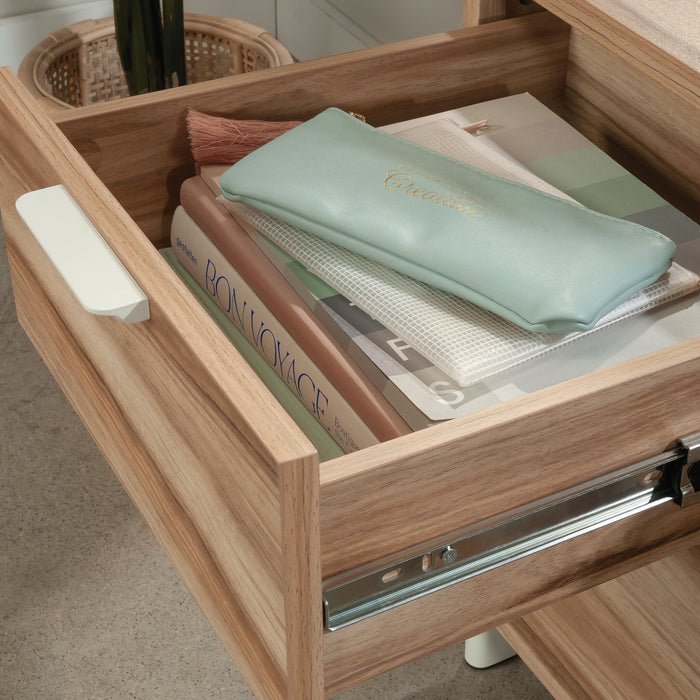 Bahut Bergen Circle de 45,04 po de qualité commerciale - bois naturel