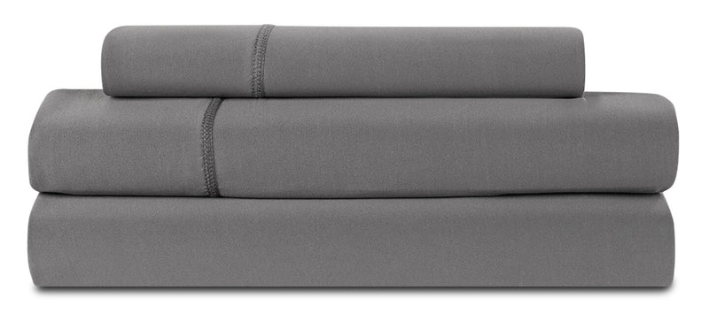 Ensemble de draps Dri-TecMD BEDGEARMD 3 pièces pour lit simple - gris 