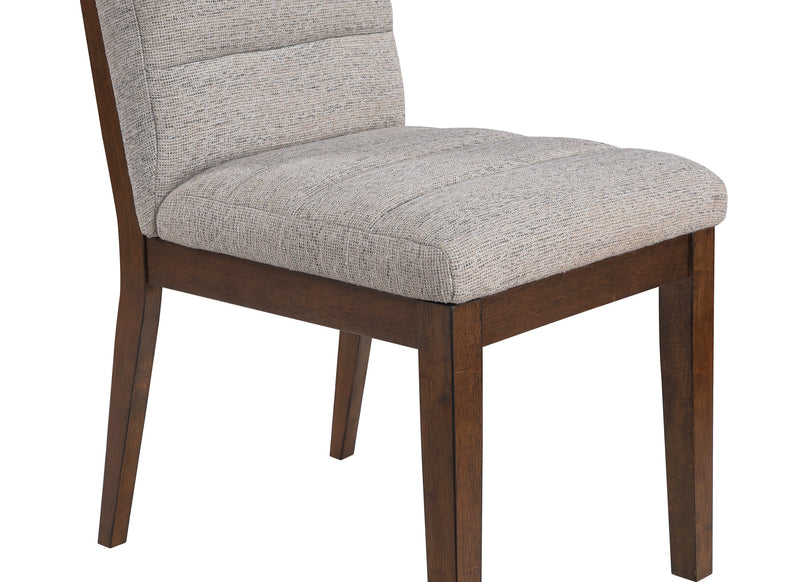 Chaise de salle à manger Boden en tissu de polyester - beige et brune