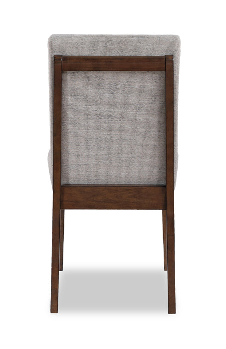 Chaise de salle à manger Boden en tissu de polyester - beige et brune