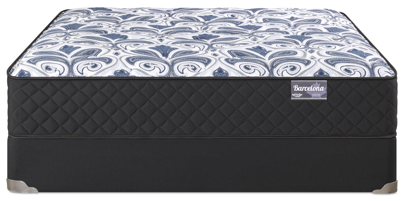 Ensemble matelas semi-ferme à plateau régulier Barcelona de Springwall pour grand lit