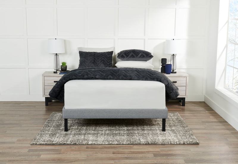 Base plateforme Breeze pour lit double - gris moyen