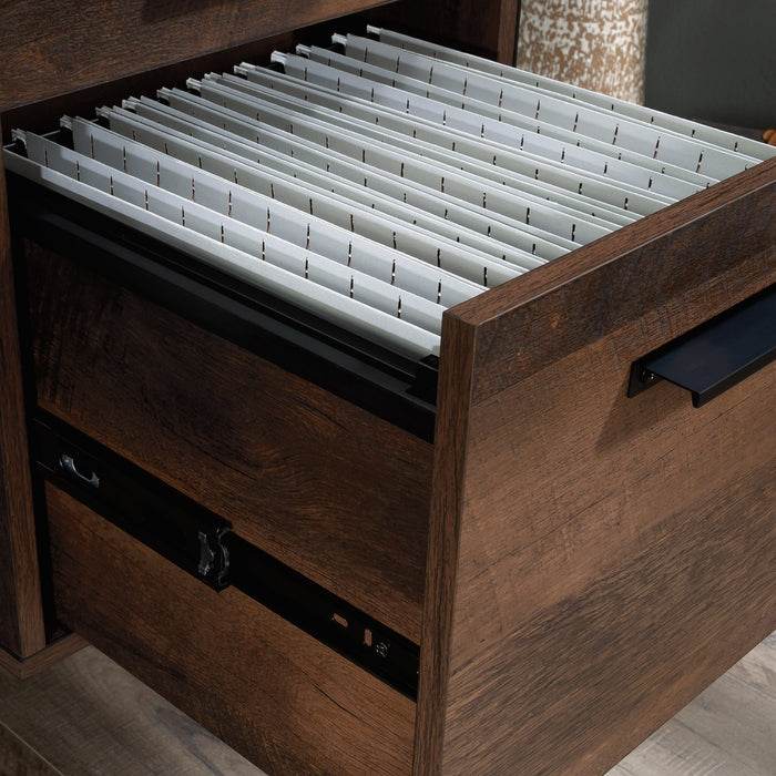 Bureau d’ordinateur Briarbrook de 60 po de qualité commerciale à 5 tiroirs - brun