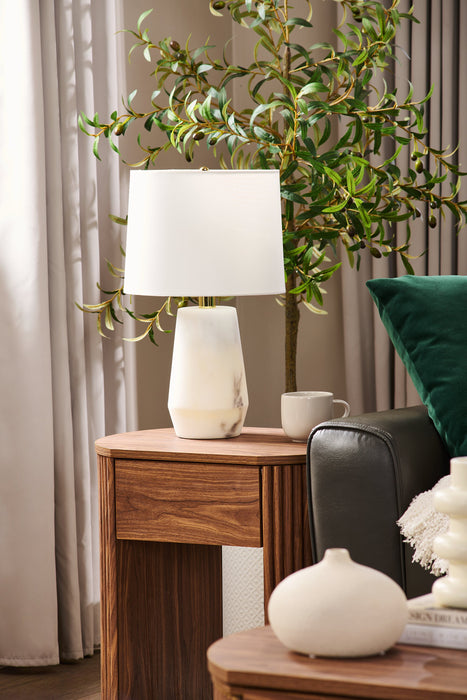 Table de bout Briggs de 21,65 po avec rangement - brune
