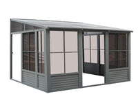 Gazebo Penguin Florence - Solarium mural 10x12 Toit d'acier