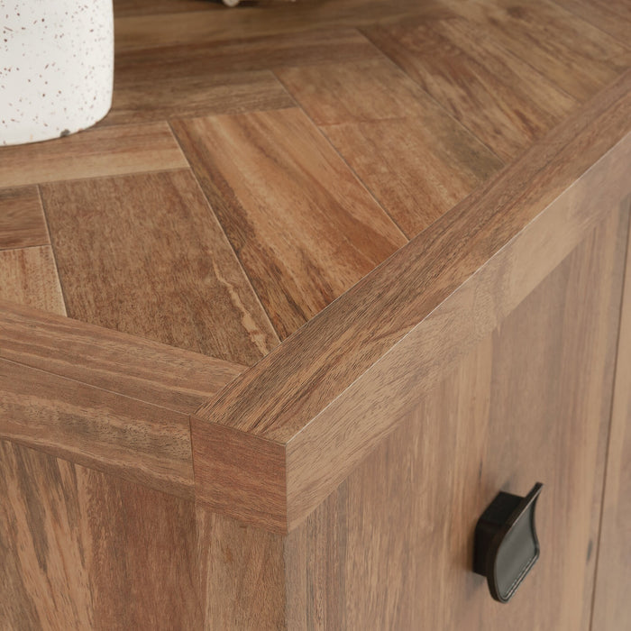 Bahut de bureau Cannery Bridge de 66 po de qualité commerciale - brun