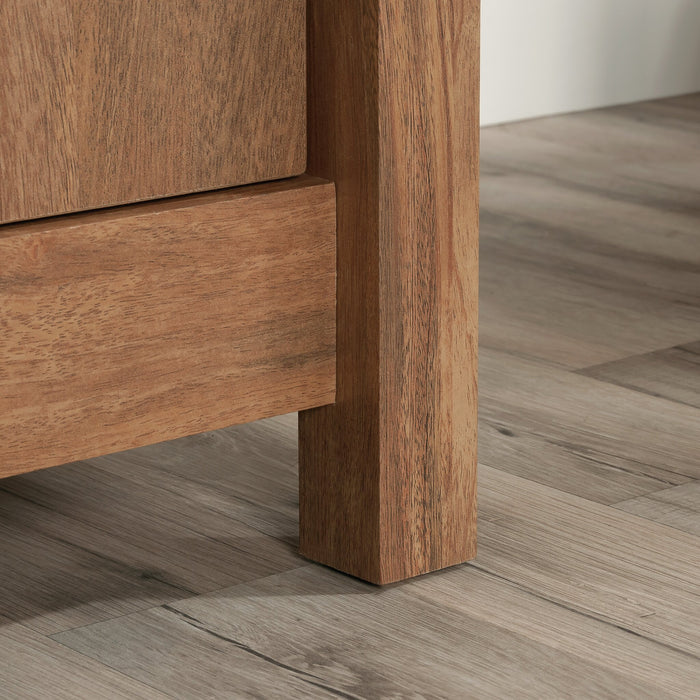 Bahut de bureau Cannery Bridge de 66 po de qualité commerciale - brun