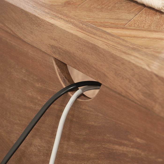 Bahut de bureau Cannery Bridge de 66 po de qualité commerciale - brun