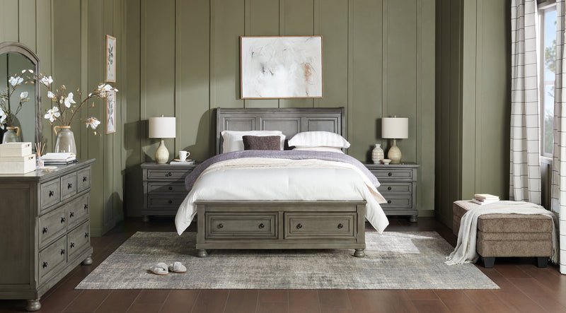 Lampe de table Atlas de 26 po en polyrésine grège