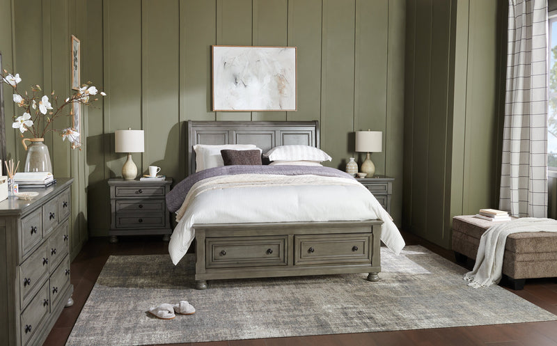 Lampe de table Atlas de 26 po en polyrésine grège