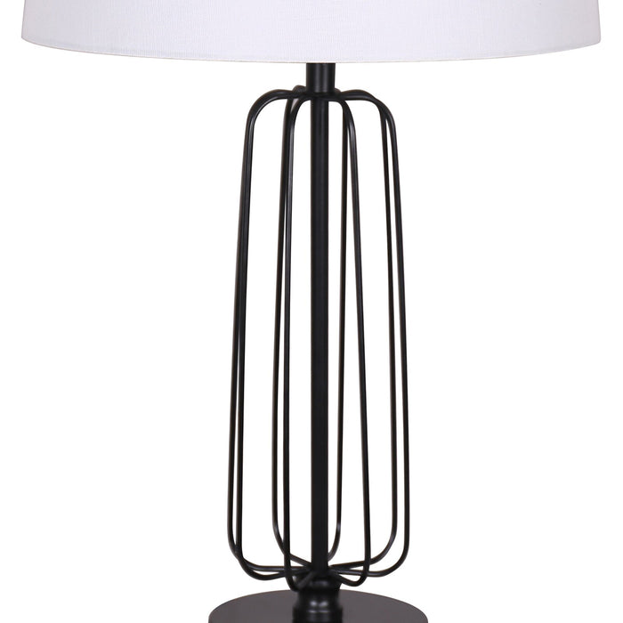 Ensemble 2 lampes de table Clare de Kort & Co. de 27 po noir mat avec recharge USB
