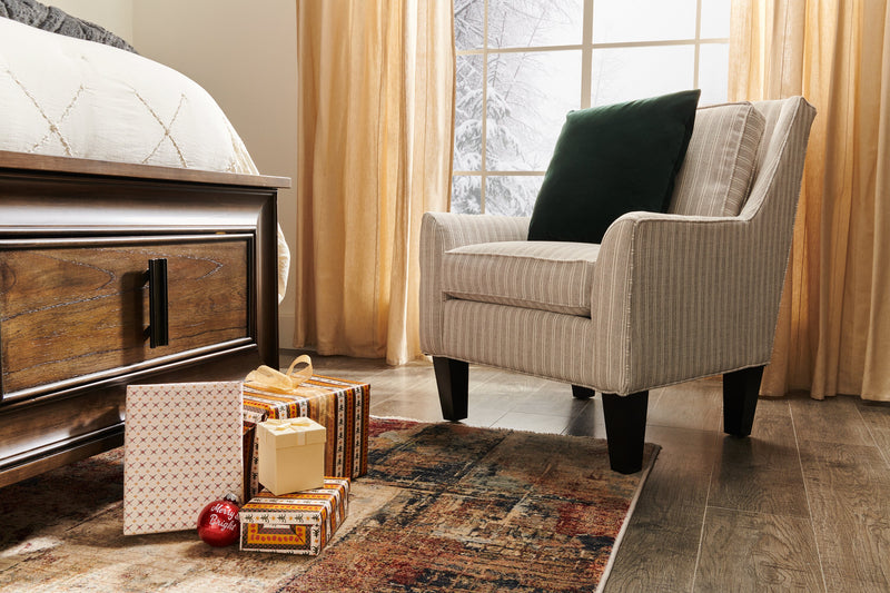 Fauteuil d’appoint club Sofa Lab personnalisable de 29 po fabriqué au Canada en tissu avec pattes en bois - blanc Dolphin White