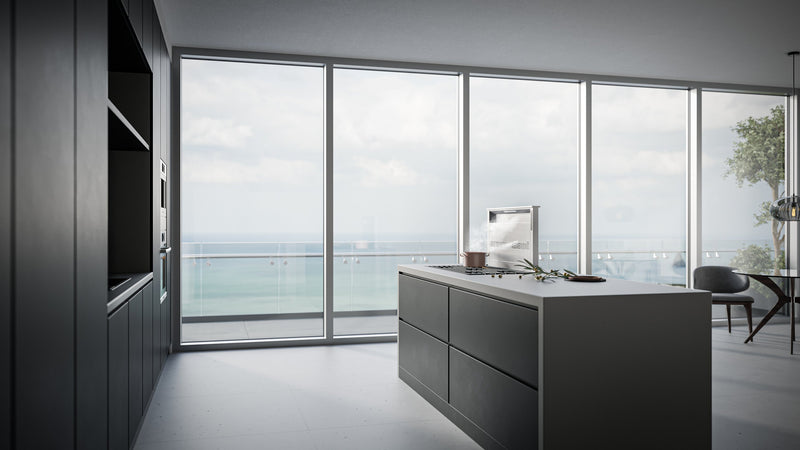 Hotte de cuisinière BESTMD CatturaMC de série D49M de 30 pouces à aspiration descendante - D49M30SB