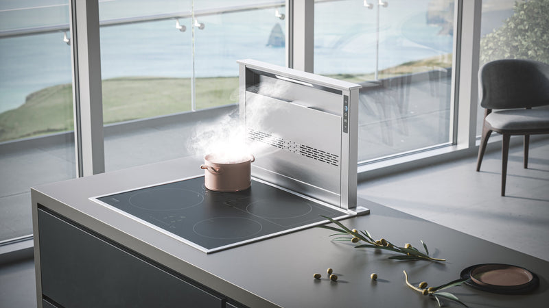 Hotte de cuisinière BESTMD CatturaMC de série D49M de 30 pouces à aspiration descendante - D49M30SB