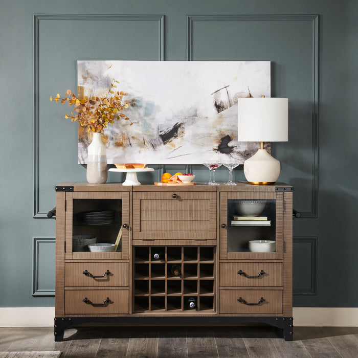 Lampe de table Iris de Kort & Co. de 25 po en céramique, crème et dorée