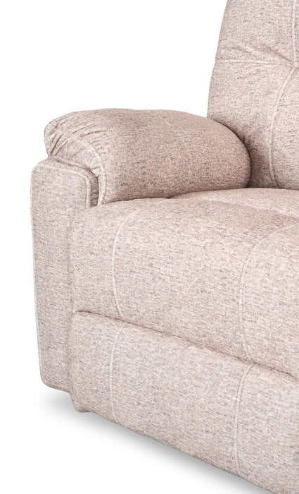 Fauteuil à inclinaison électrique Dawson de 40 po fabriqué au Canada en tissu avec port USB - beige