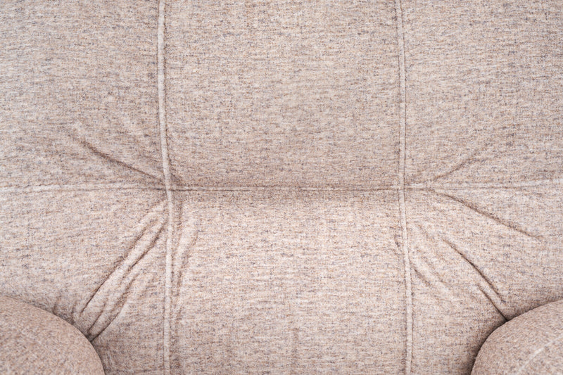 Fauteuil à inclinaison électrique Dawson de 40 po fabriqué au Canada en tissu avec port USB - beige