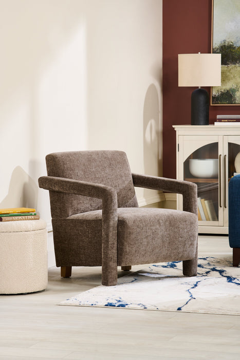 Pouf de rangement rond Ontario de 14,75 po en tissu - blanc