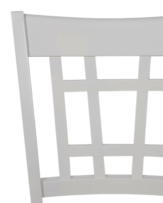 Ensemble de salle à manger Dena 5 pièces de hauteur comptoir avec table ronde, rallonge de 42 po à 60 po (L) et chaises - gris tourterelle