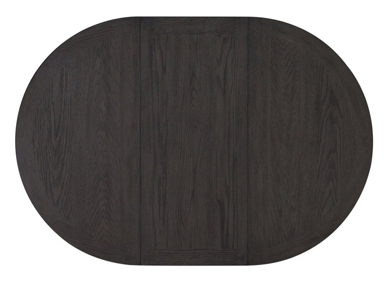 Ensemble de salle à manger Dena 5 pièces de hauteur comptoir avec table ronde, rallonge de 42 po à 60 po (L) et chaises - gris tourterelle