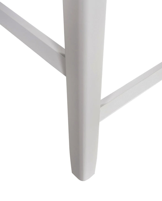 Ensemble de salle à manger Dena 5 pièces de hauteur comptoir avec table ronde, rallonge de 42 po à 60 po (L) et chaises - gris tourterelle