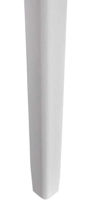 Ensemble de salle à manger Dena 5 pièces avec table ronde, rallonge de 42 po à 60 po (L) et chaises - gris tourterelle