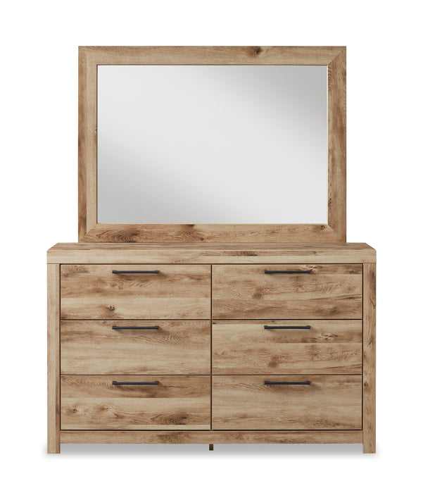 Commode Derekson de 58,7 po (L) x 36,4 po (H) à 6 tiroirs pour la chambre à coucher - naturelle