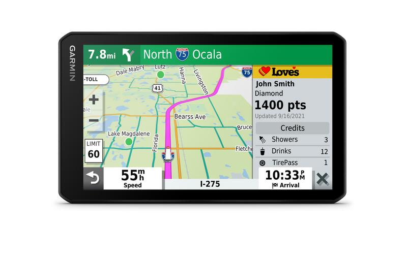 Garmin Dēzlcam™ Otr710 Gps Navigator - Camera De Tableau De Bord Integree Avec Routage Personnalise Pour Camions Et Ecran De 7 Pouces