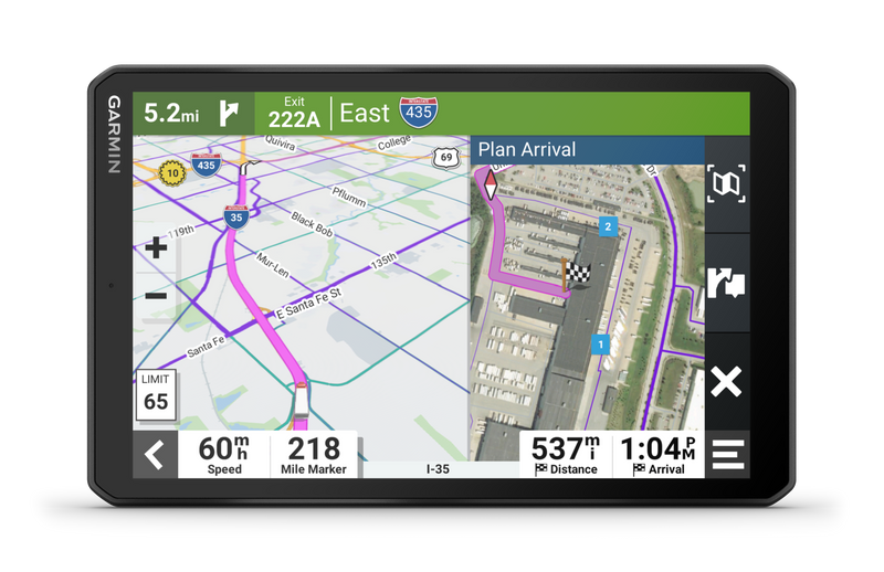 Garmin Dēzl™ Otr810 Gps De Navigation Pour Camions De 8\" - Camera De Tableau De Bord Avec Itineraires Personnalises Et Ecran Tactile De 8\"