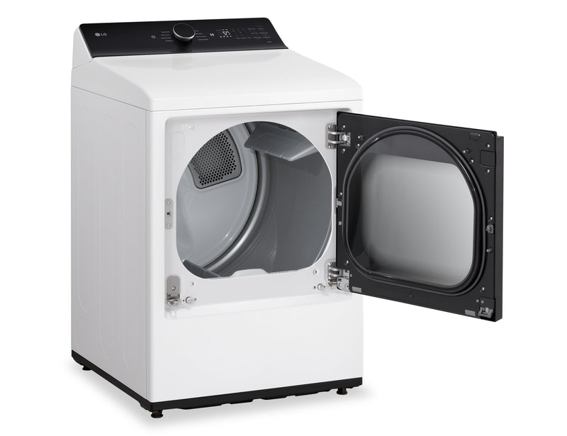 Laveuse à chargement par le haut LG 6,1 pi³ avec EasyUnload et sécheuse électrique LG 7,3 pi³ avec EasyLoad - blanches