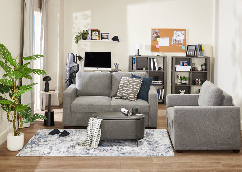 Table d’appoint Nevan de 14 po avec dessus en pierre frittée blanc - noir