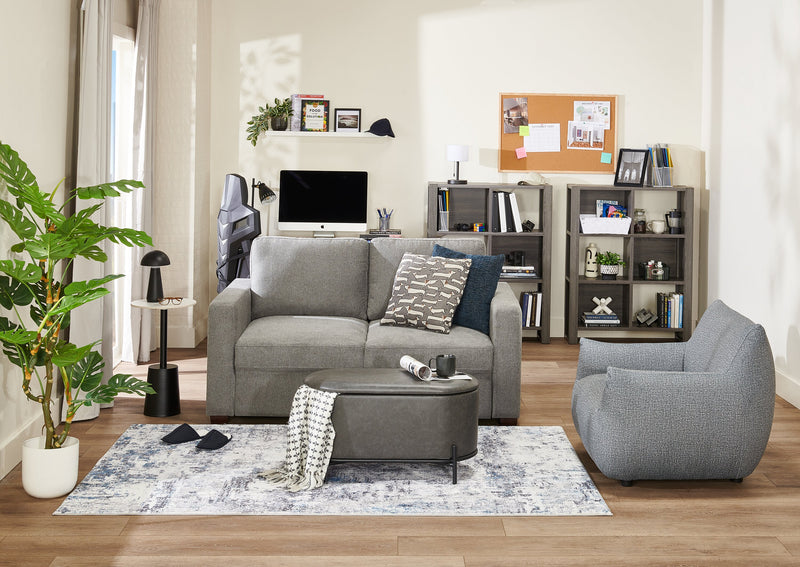 Lampe de table pour l’intérieur et pour l’extérieur moderne portable Solana de 11 po en métal et en acrylique avec port USB - noire