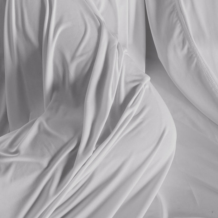 Ensemble de draps Dri-TecMD de BEDGEAR 4 pièces pour grand lit à tête divisée - gris clair