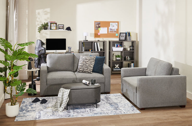 Lampe de table pour l’intérieur et pour l’extérieur moderne portable Solana de 11 po en métal et en acrylique avec port USB - noire