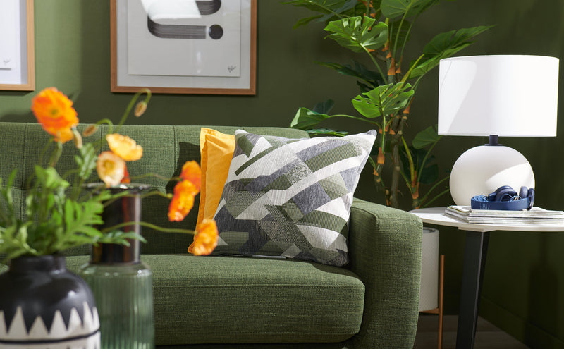 Lampe de table Elara de Kort & Co. de 18 po en céramique étain blanc