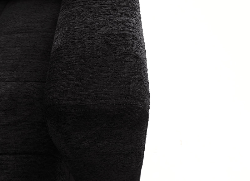 Sofa sectionnel modulaire à coulissement électrique de gauche Elevate de Scott Living 7 pièces en tissu de chenille avec rangement - Ebony