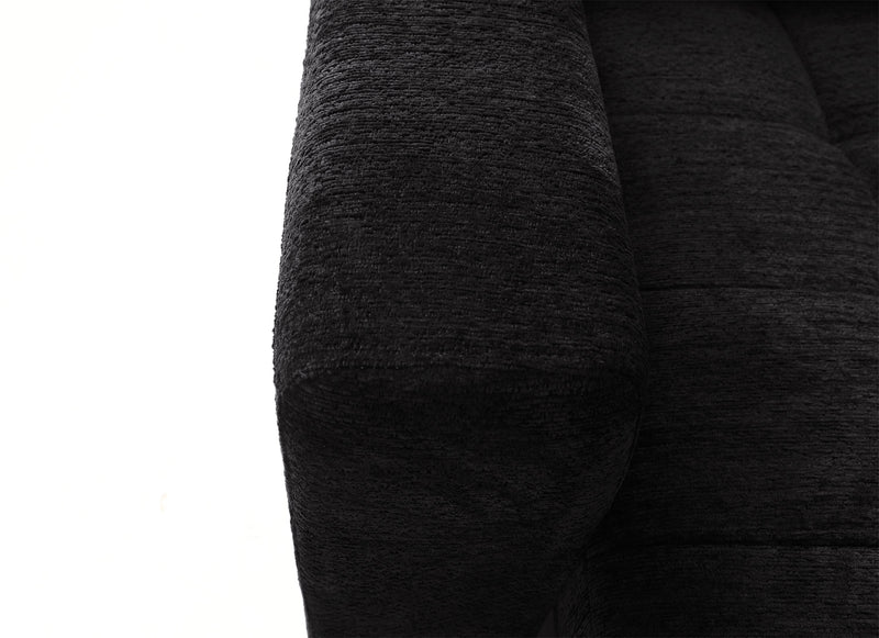 Sofa sectionnel modulaire à coulissement électrique de droite Elevate de Scott Living 7 pièces en tissu de chenille avec rangement - Ebony