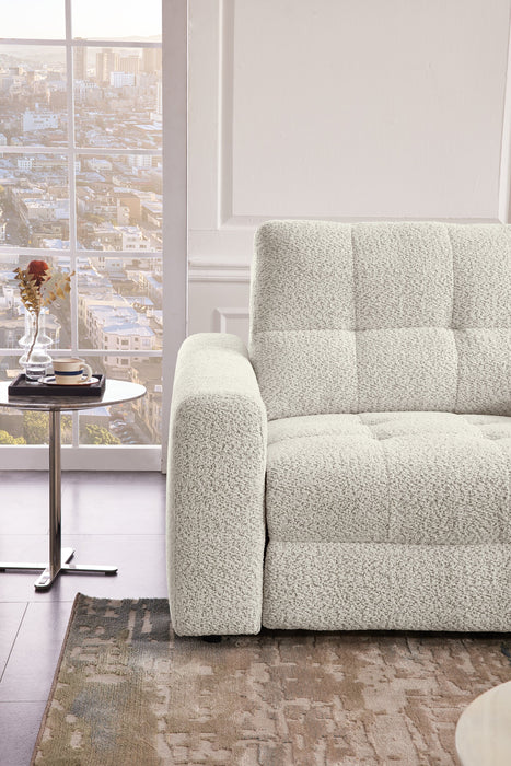 Sofa sectionnel modulaire à coulissement électrique de droite Elevate de Scott Living 7 pièces en tissu de chenille avec rangement - beige