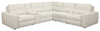 Sofa sectionnel modulaire à inclinaison électrique en forme de L Elevate de Scott Living 6 pièces avec console de rangement - beige